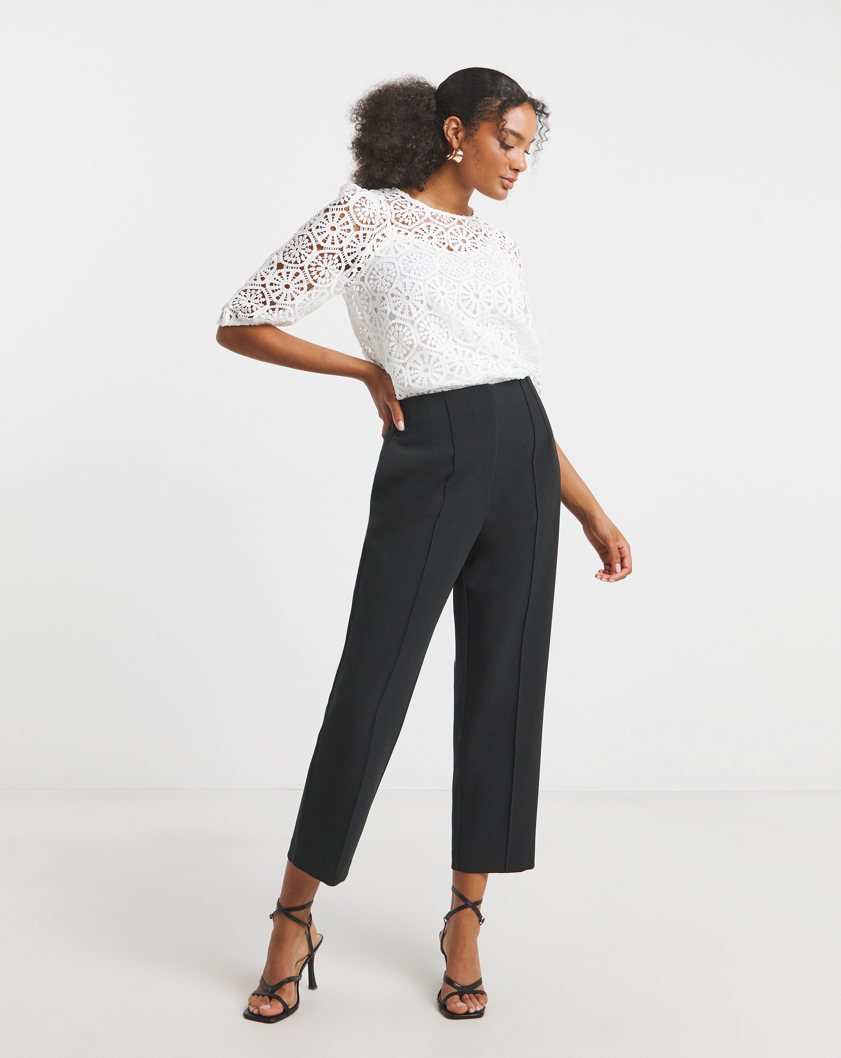 Joanna Hope Tailored Capri Trousers