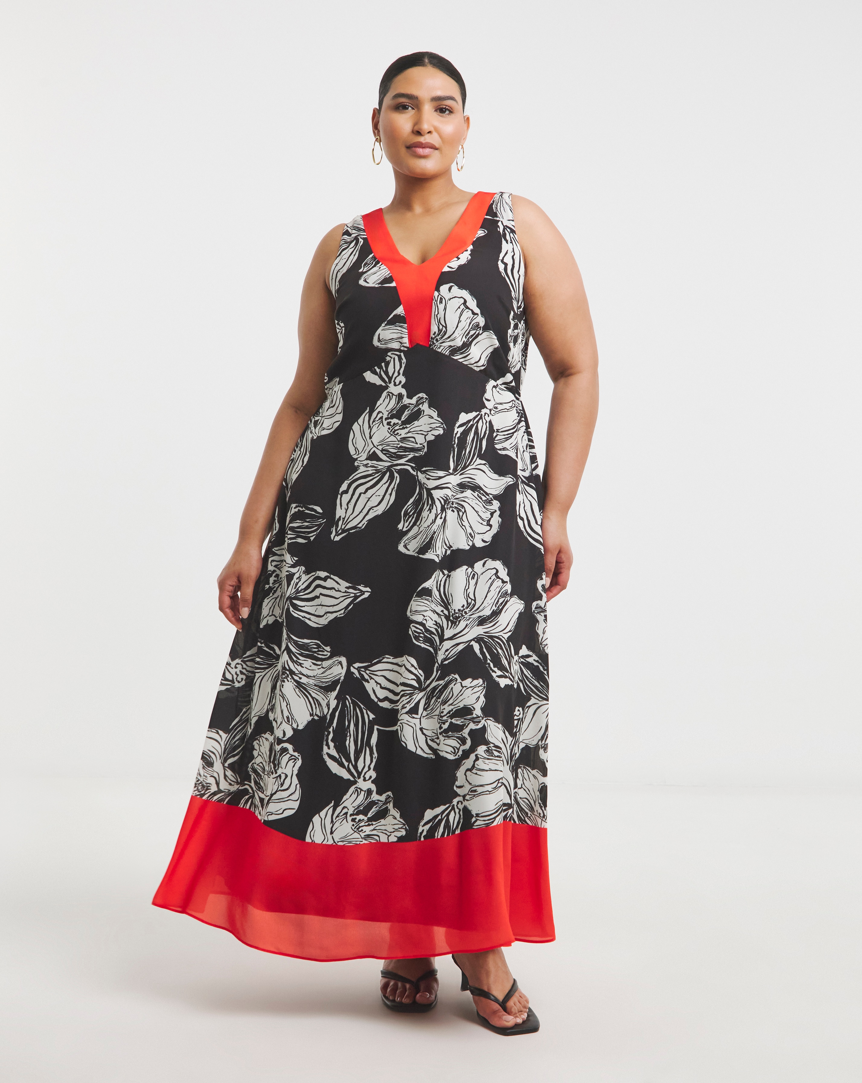 Joanna Hope Border Print Dress