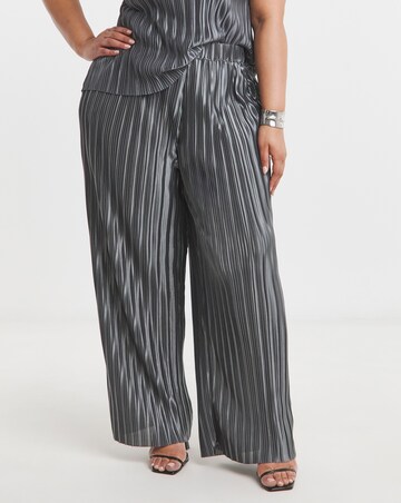 Joanna Hope Plisse Wide Leg Trousers