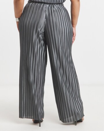 Joanna Hope Plisse Wide Leg Trousers