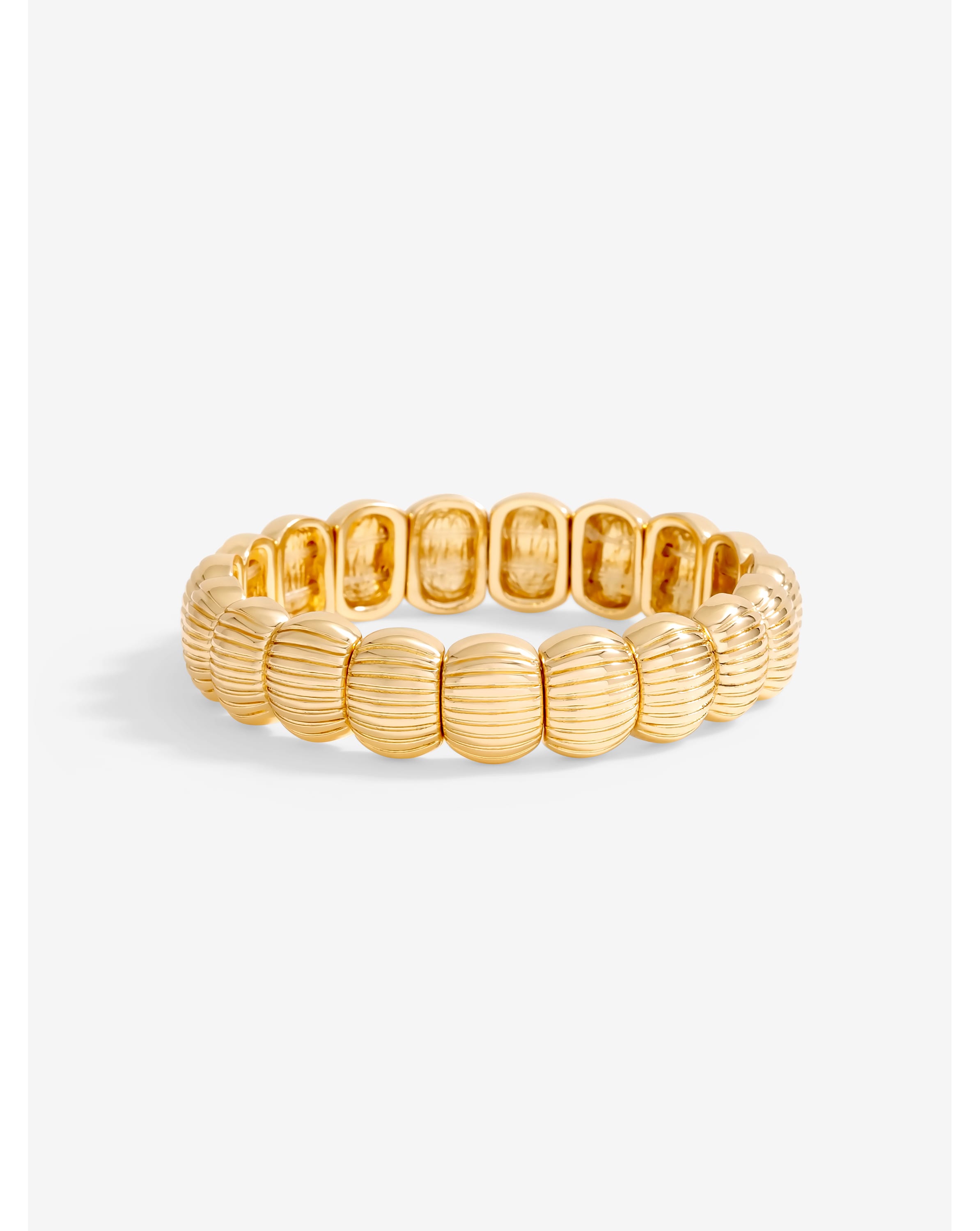Mood Polished Ridged Stretch Bracelet