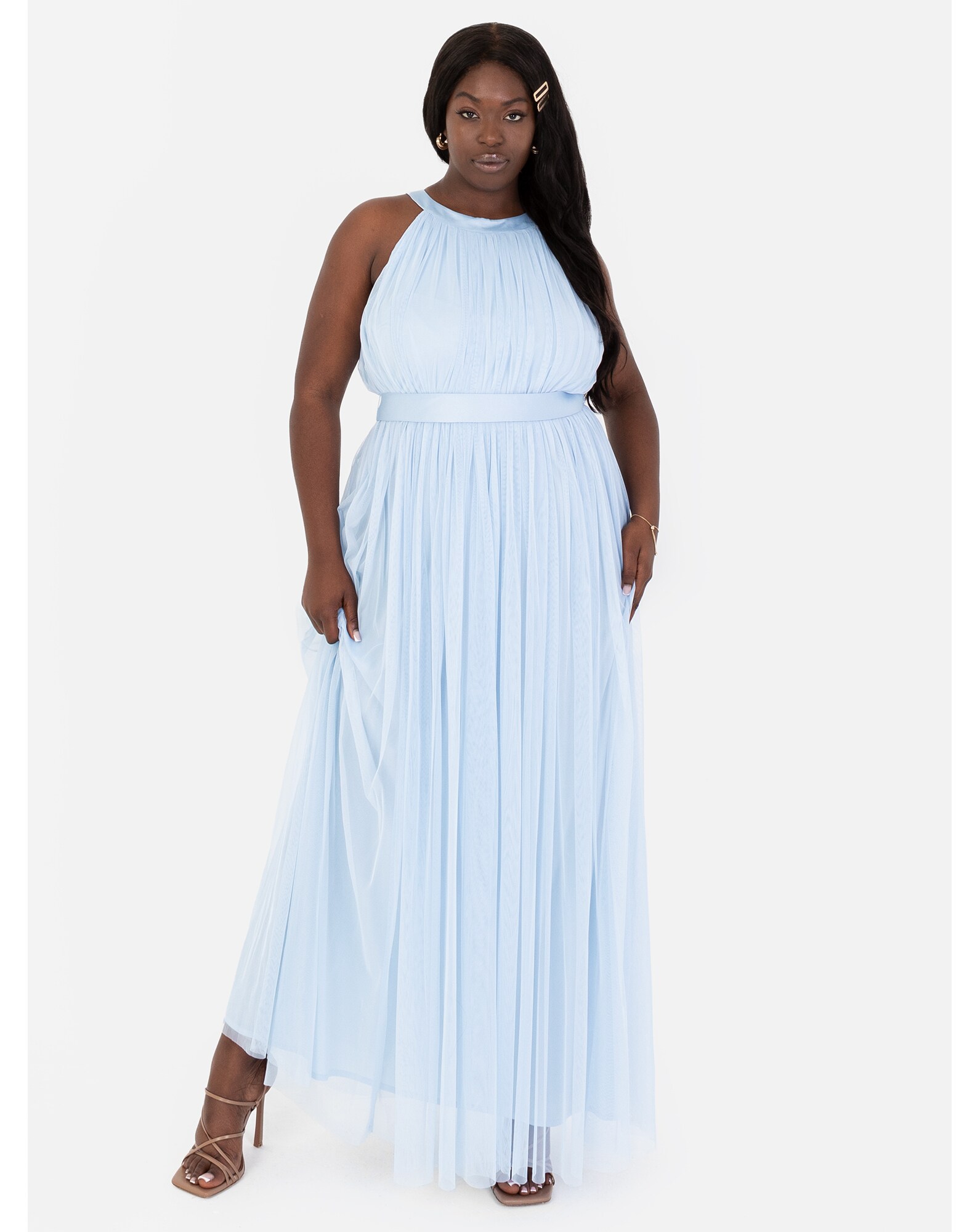 Light blue maxi clearance dress plus size