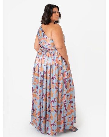 Anaya With Love Leaf Print Maxi Dress