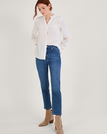 Monsoon Lace Insert Blouse