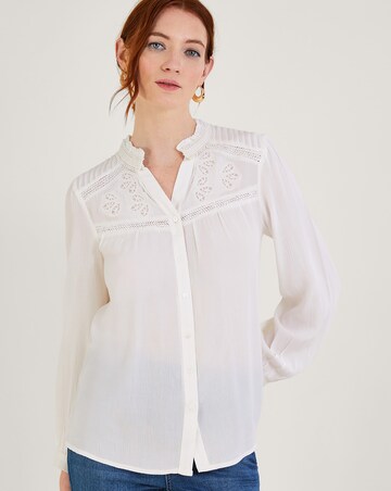 Monsoon Lace Insert Blouse