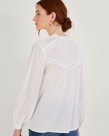 Monsoon Lace Insert Blouse