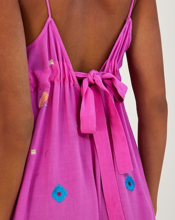 Monsoon Geometric Embroidered Jumpsuit