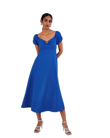 Monsoon Katie Ring Detail Bardot Dress