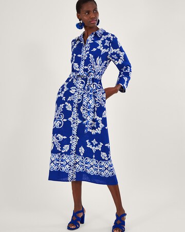 Monsoon Print Shirt Dress
