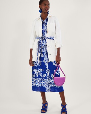 Monsoon Print Shirt Dress