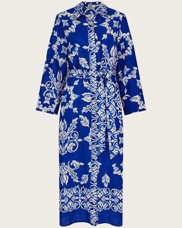 Monsoon Print Shirt Dress