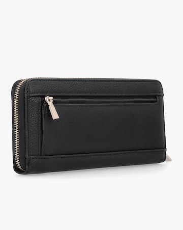 Guess Large Laurel Black Zip Around Wallet
