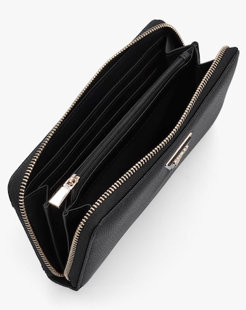 Guess Large Laurel Black Zip Around Wallet