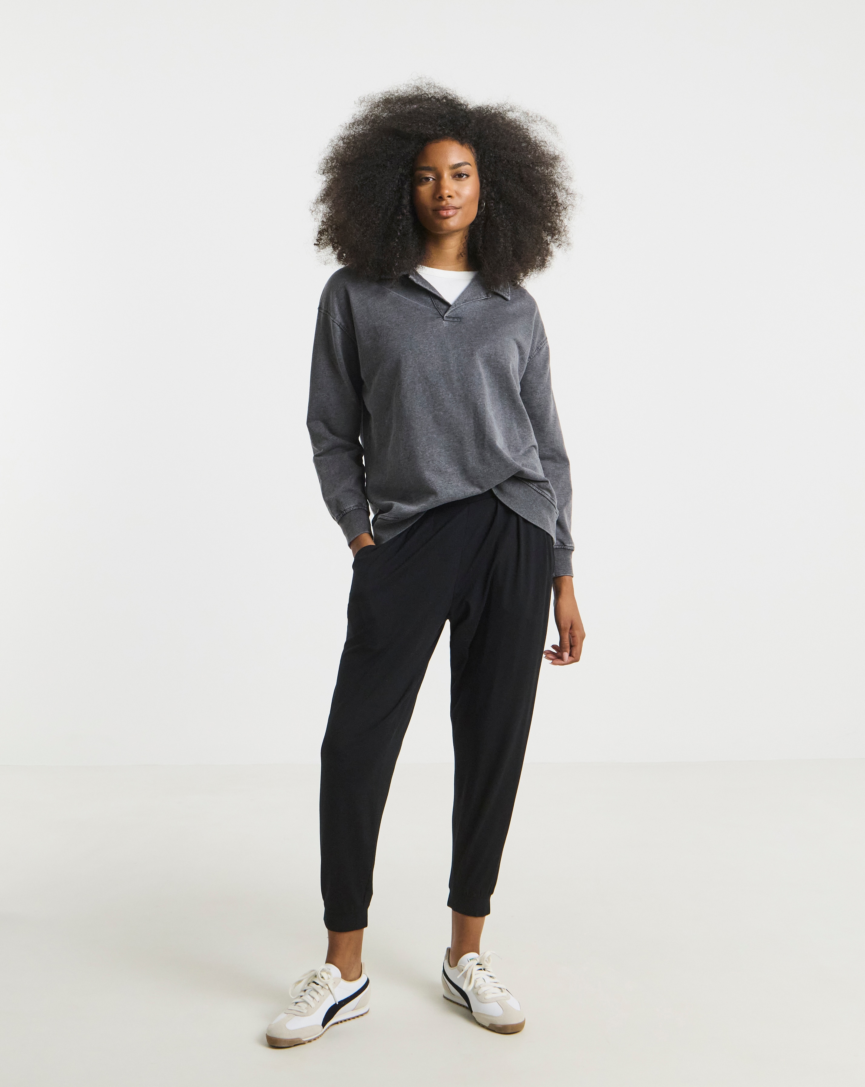 Jersey Tapered Trousers