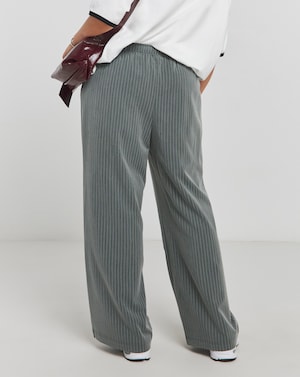 Drawcord Waist Wide Leg Trousers - Image 5