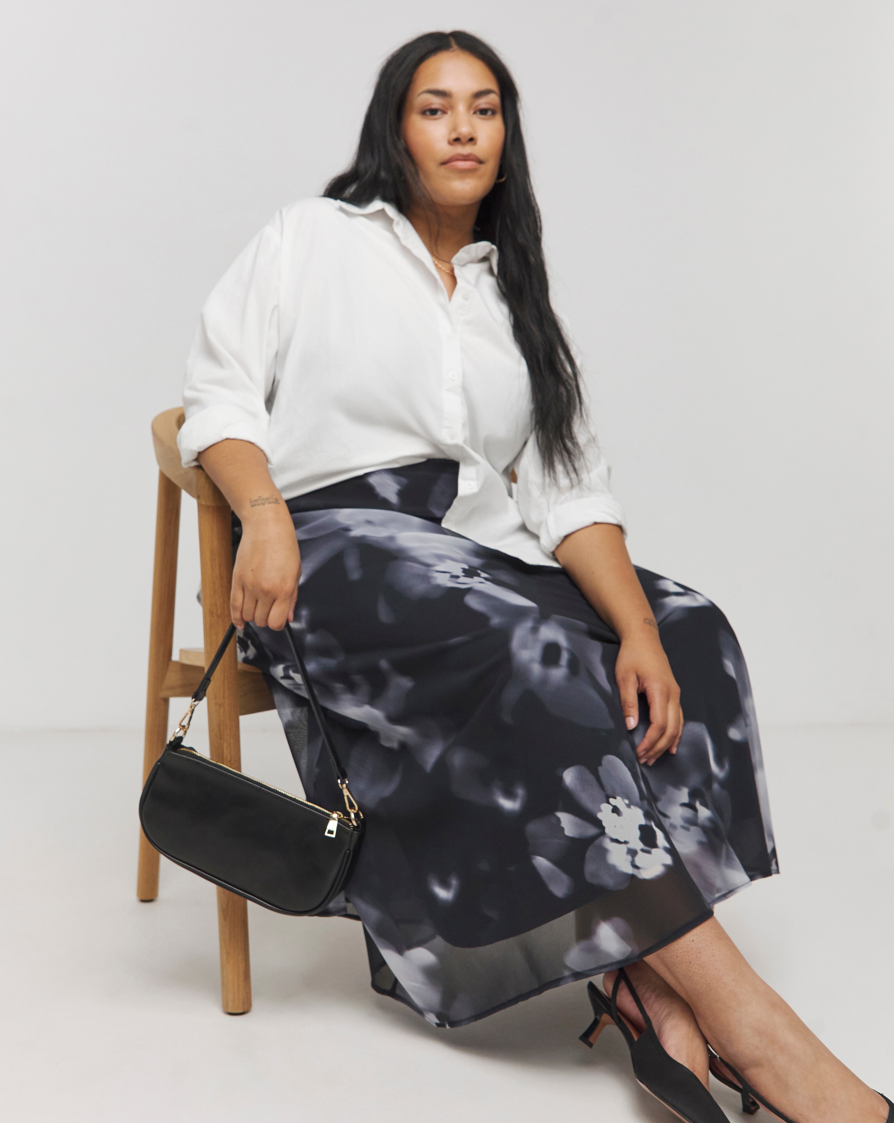 Georgette Full Maxi Skirt