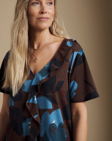 Julipa Printed Frill Jersey T-Shirt