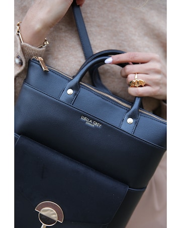 Luella Grey Sally Black Laptop Backpack