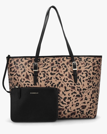 Fiorelli Etta Leopard Bucket Tote Bag