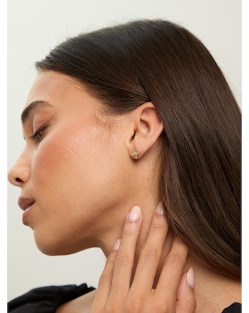 Jon Richard 18K Gold Plated Clover Earrings - Gift Cracker