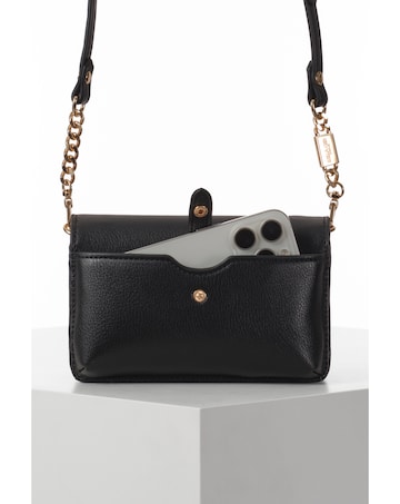 Luella Grey Eloise Black Phone Bag