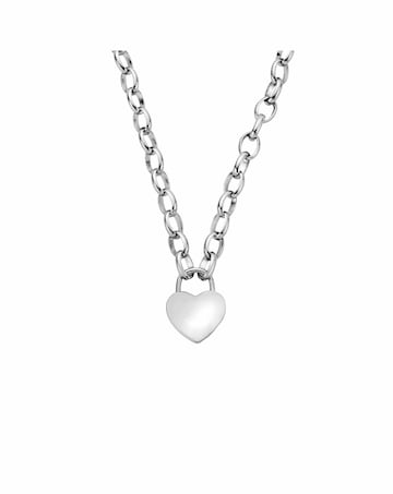 Cariad Sterling Silver Padlock Necklace