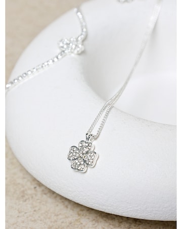 Jon Richard Silver Plated Clover Set