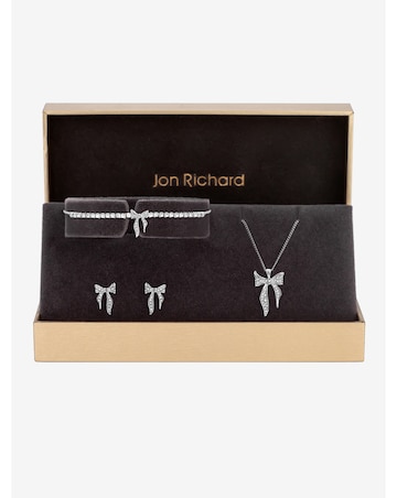 Jon Richard Silver Plated Bow Trio Set
