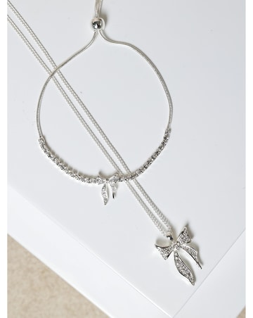 Jon Richard Silver Plated Bow Trio Set