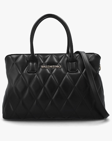Valentino Bags Frisia Black Quilted Shopper Bag