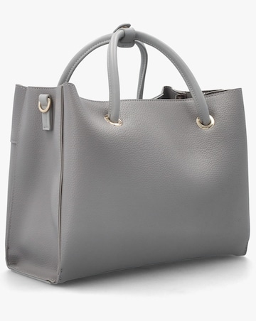 Valentino Bags Alexia Grey Logo Strap Tote Bag