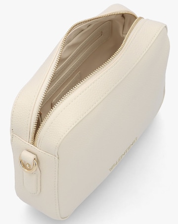 Valentino Bags Brixton II Ecru Pebbled Camera Bag
