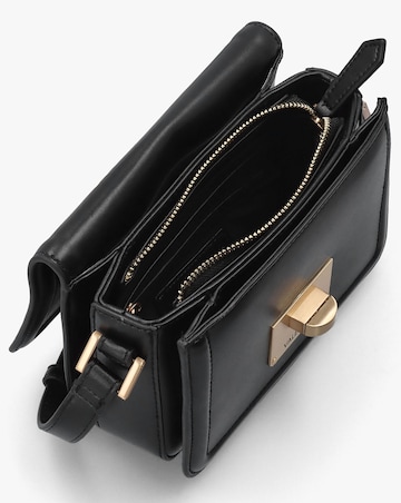 Valentino Bags Floren Black Turn Lock Cross-Body Bag