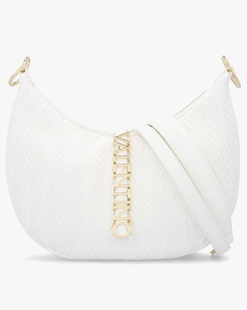 Valentino Bags Fania White Quilted Chevron Hobo Bag
