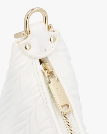 Valentino Bags Fania White Quilted Chevron Hobo Bag