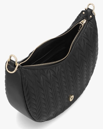 Valentino Bags Fania Black Quilted Chevron Hobo Bag
