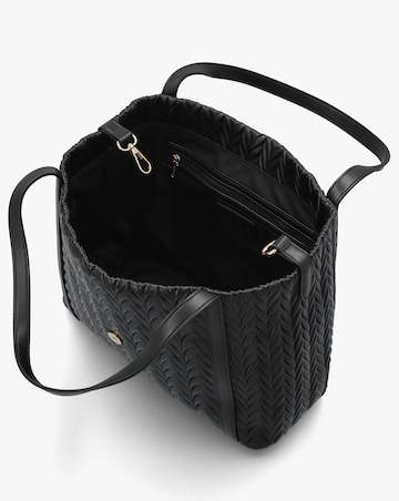 Valentino Bags Fania Black Quilted Chevron Shoulder Bag