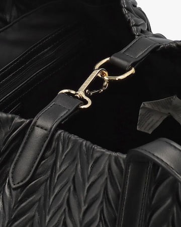 Valentino Bags Fania Black Quilted Chevron Shoulder Bag