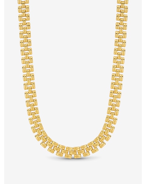 18K Gold Plated Gate Chain Necklace