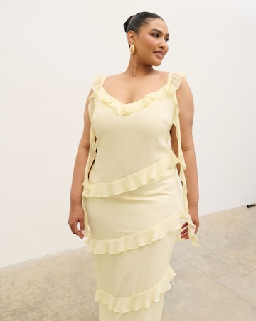 Pretty Lavish Rue Ruffle Maxi Dress