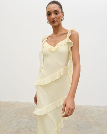 Pretty Lavish Rue Ruffle Maxi Dress