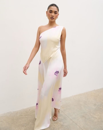 Pretty Lavish Ember One Shoulder Printed Midaxi Dress