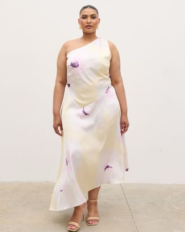 Pretty Lavish Ember One Shoulder Printed Midaxi Dress