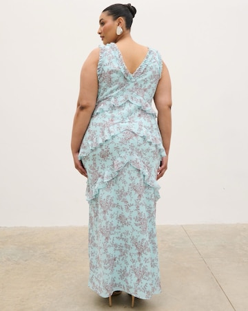 Pretty Lavish Madison Ruffle Maxi Dress