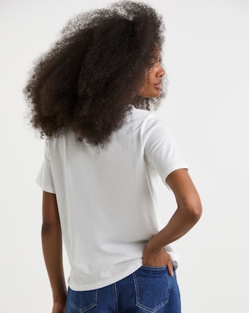 Pieces Gina Ss Printed Jersey T-Shirt