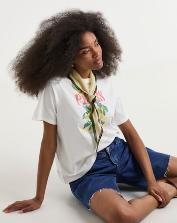 Pieces Gina Ss Printed Jersey T-Shirt