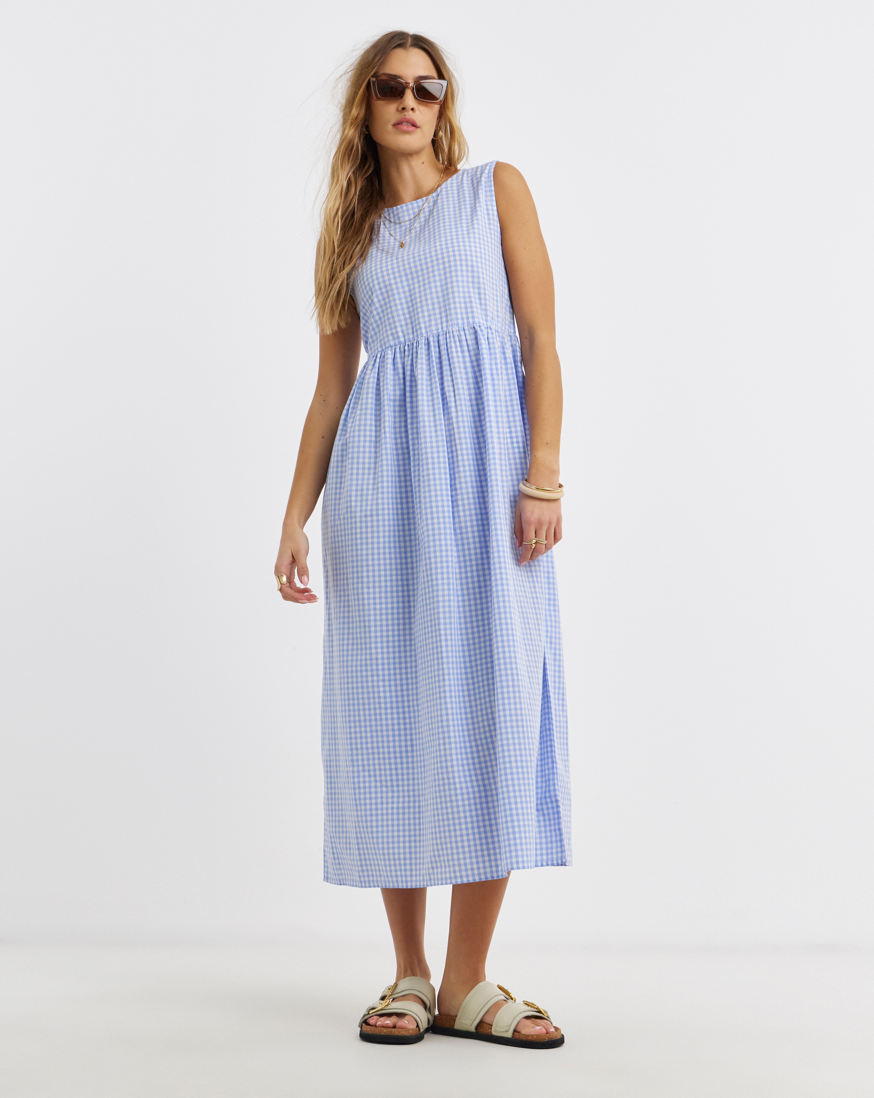 New In - Pieces Bibby Sl Ankle Woven Dress