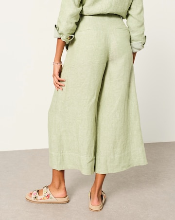 FatFace Anya Linen Crop Trouser