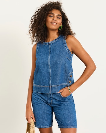 FatFace Dara Denim Blouse