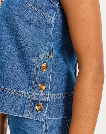 FatFace Dara Denim Blouse